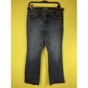 LRL Ralph Lauren Jeans CO Womens Sz 8 Blue Jeans Classic Bootcut Dark Wash